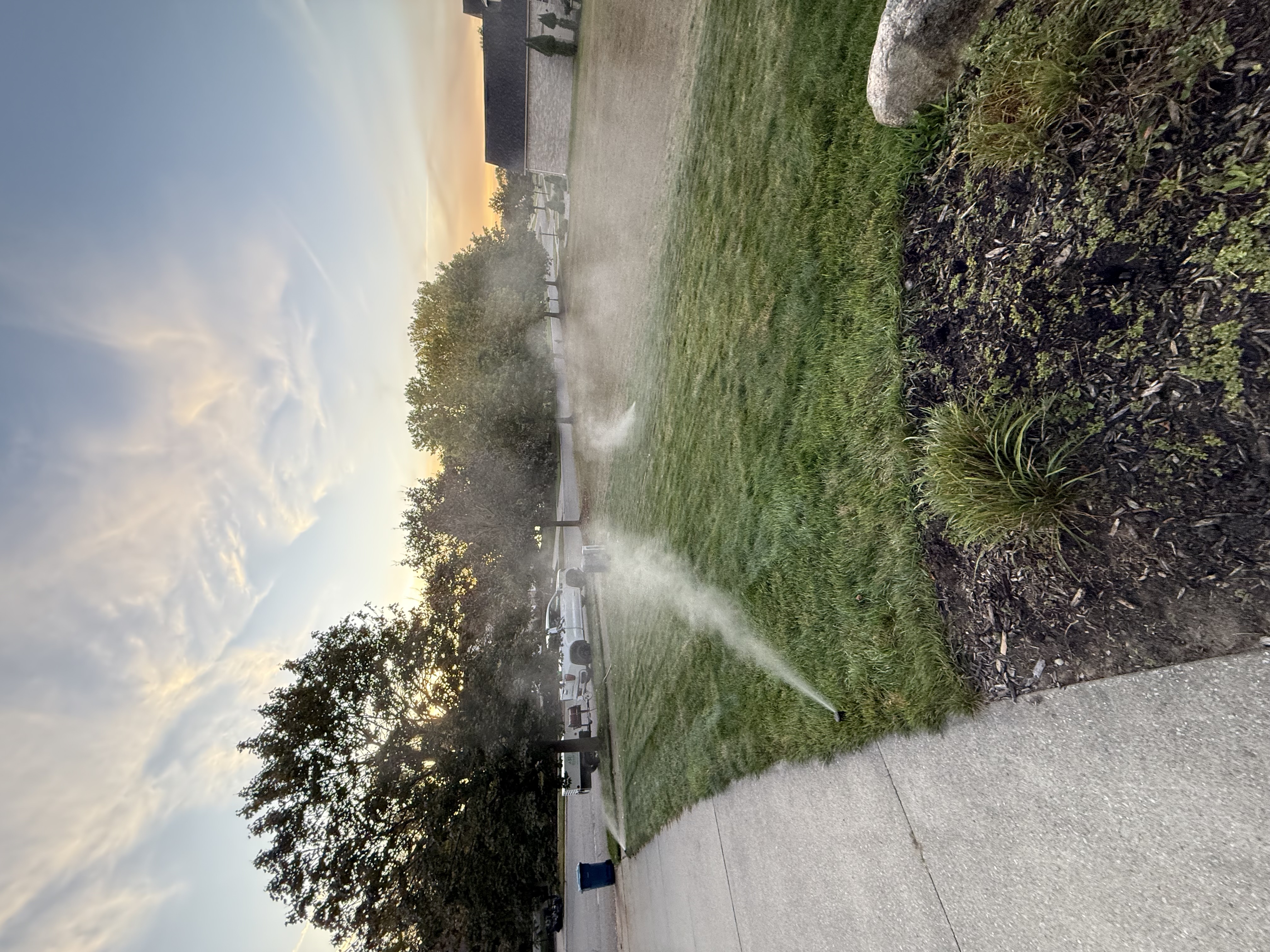 Irrigation system installation project